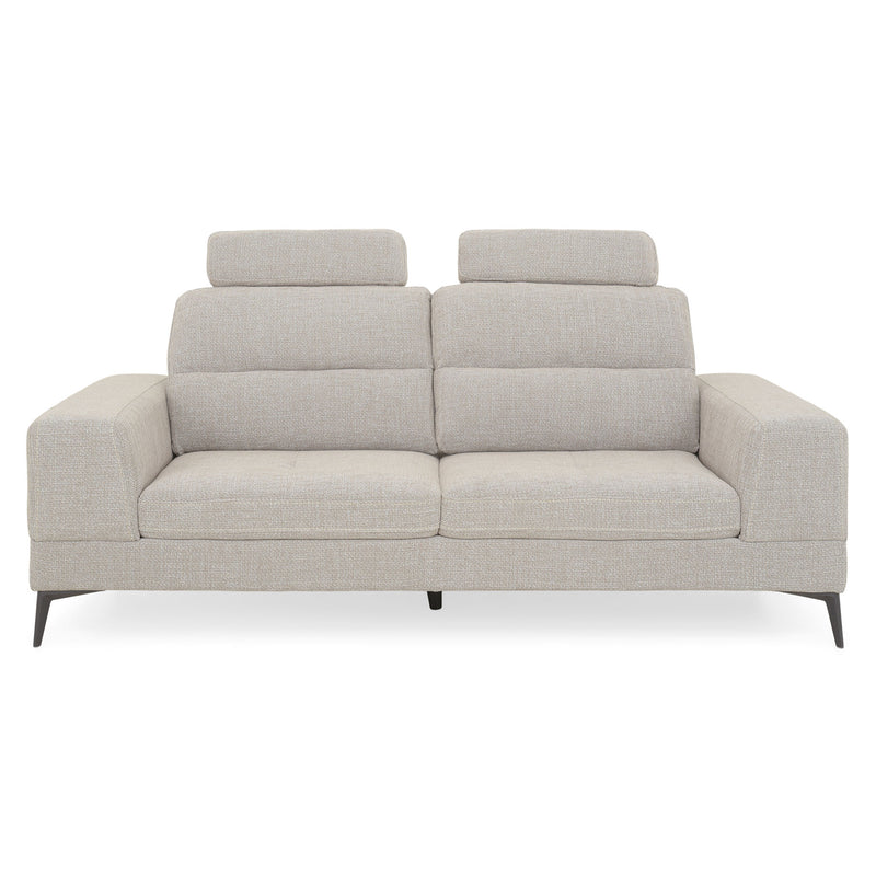 MAINE Canapea 3 locuri, mecanism spătar și tetiere, stofă