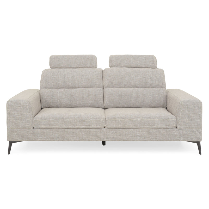 MAINE Canapea 3 locuri, mecanism spătar și tetiere, stofă