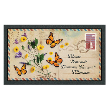 CARTOLINA FARFALLE Covoraș intrare, 40x68cm
