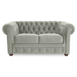 CHESTERFIELD Canapea, 2 locuri, stofă - Articol resigilat