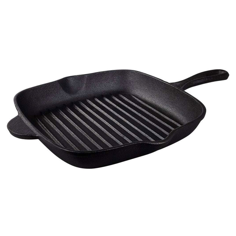 BLACK Tigaie grill, fontă, L.27cm