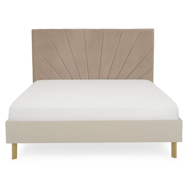 RING Pat cu tăblie tapițată 160x200cm, somieră inclusă