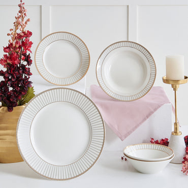 LORENA Set veselă 24 piese, porțelan