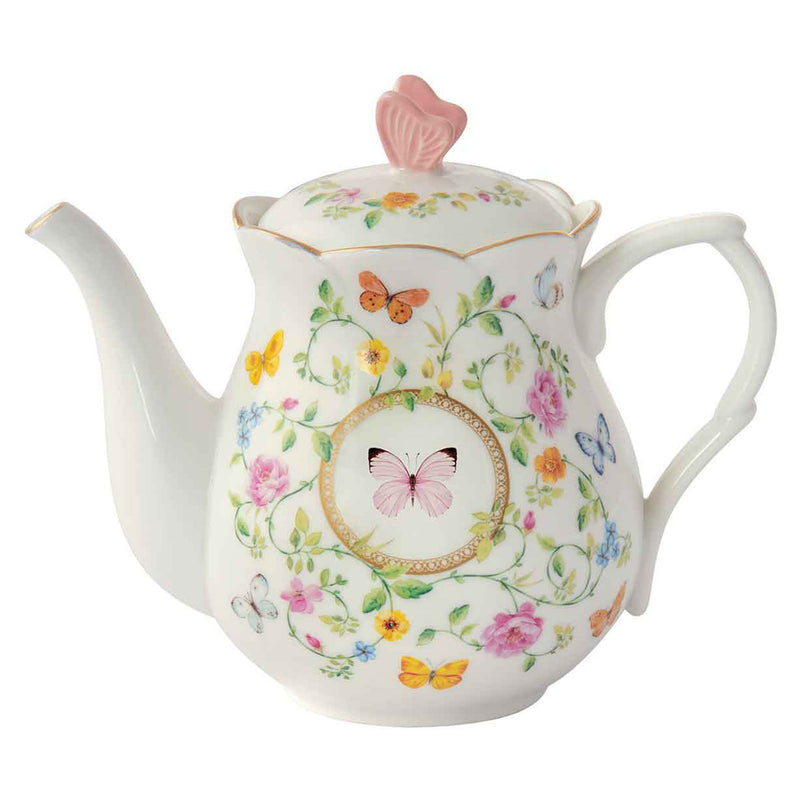 DANCING BUTTERFLIES Ceainic, porțelan, 900ml