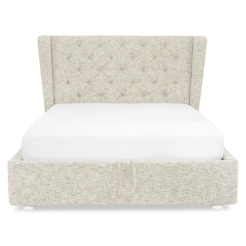 WARENTON Pat tapițat, 160x200cm, somieră rabatabilă și ladă incluse