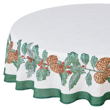 FIR CONES Față de masă, D.180cm