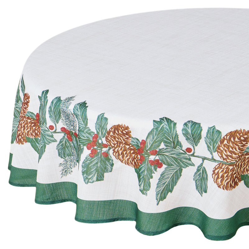 FIR CONES Față de masă, D.180cm