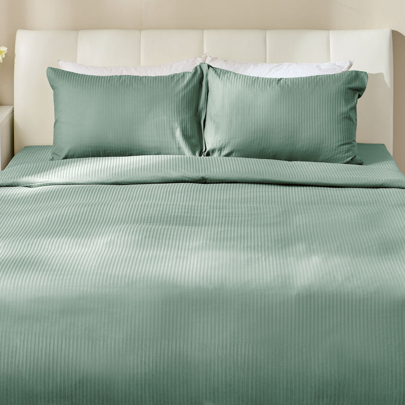 SATIN STRIPE Set așternut 4 piese, 200x220cm