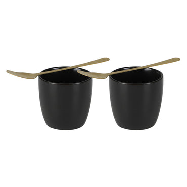 TAPAS Set 2 boluri cu linguriță, ceramică