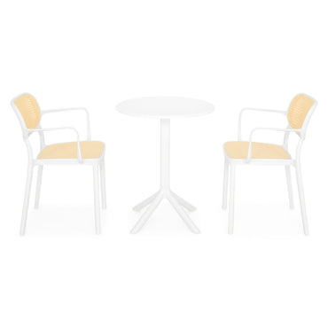 CIRCLE/ALIVIO Set mobilier terasă/grădină, 2 scaune și masă