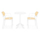 CIRCLE/ALIVIO Set mobilier terasă/grădină, 2 scaune și masă