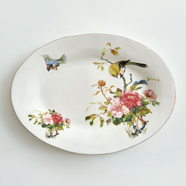 SPRING Platou oval, ceramică, L.45cm