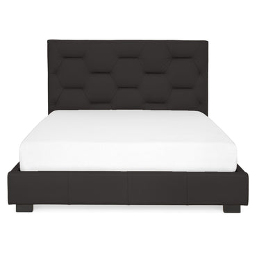 KAITLIN Pat tapițat, 160x200cm, somieră și ladă depozitare incluse