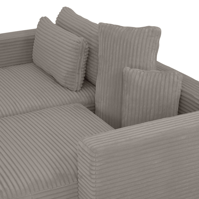 ERDING Colțar extensibil, șezlong stânga/dreapta, ladă depozitare inclusă, stofă