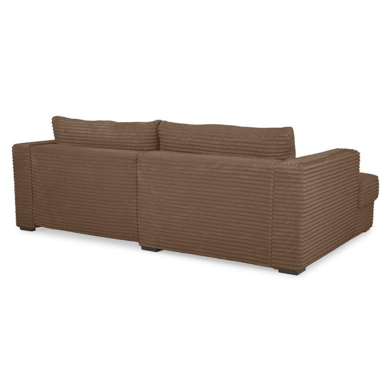 ERDING Colțar extensibil, șezlong stânga/dreapta, ladă depozitare inclusă, stofă