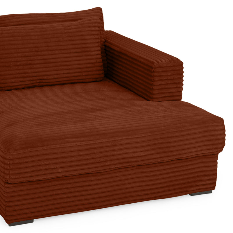 ERDING Colțar extensibil, șezlong stânga/dreapta, ladă depozitare inclusă, stofă