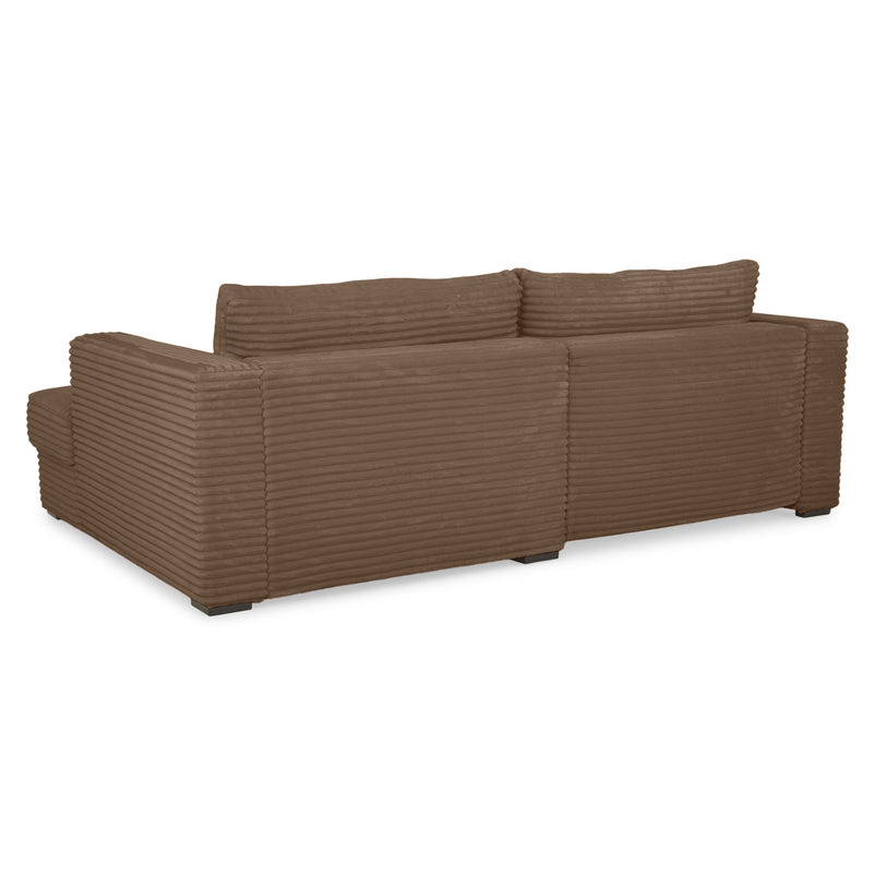 ERDING Colțar extensibil, șezlong stânga/dreapta, ladă depozitare inclusă, stofă