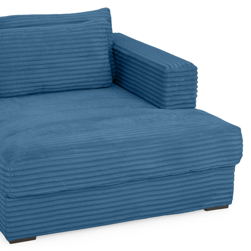 ERDING Colțar extensibil, șezlong stânga/dreapta, ladă depozitare inclusă, stofă