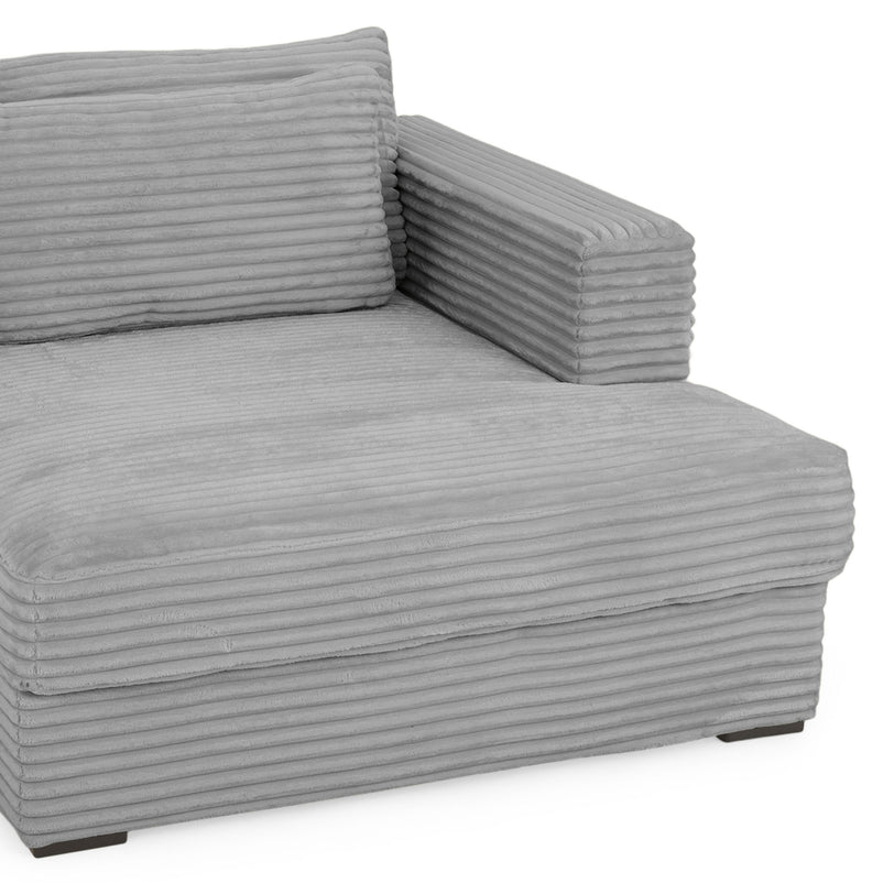 ERDING Colțar extensibil, șezlong stânga/dreapta, ladă depozitare inclusă, stofă