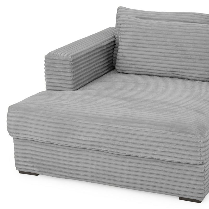 ERDING Colțar extensibil, șezlong stânga/dreapta, ladă depozitare inclusă, stofă