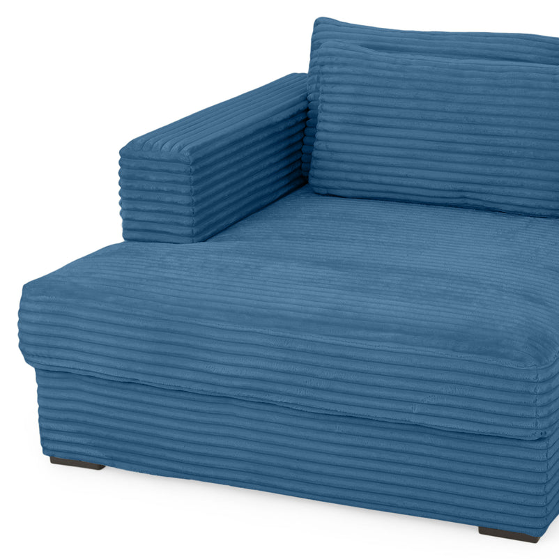 ERDING Colțar extensibil, șezlong stânga/dreapta, ladă depozitare inclusă, stofă