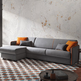 CONSTANCE Colțar extensibil, șezlong stânga/dreapta, stofă