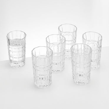 REY Set 6 pahare diverse băuturi, 340ml