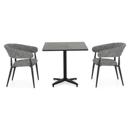 CLEO/NEXUS Set mobilier terasă/grădină, 2 scaune și masă