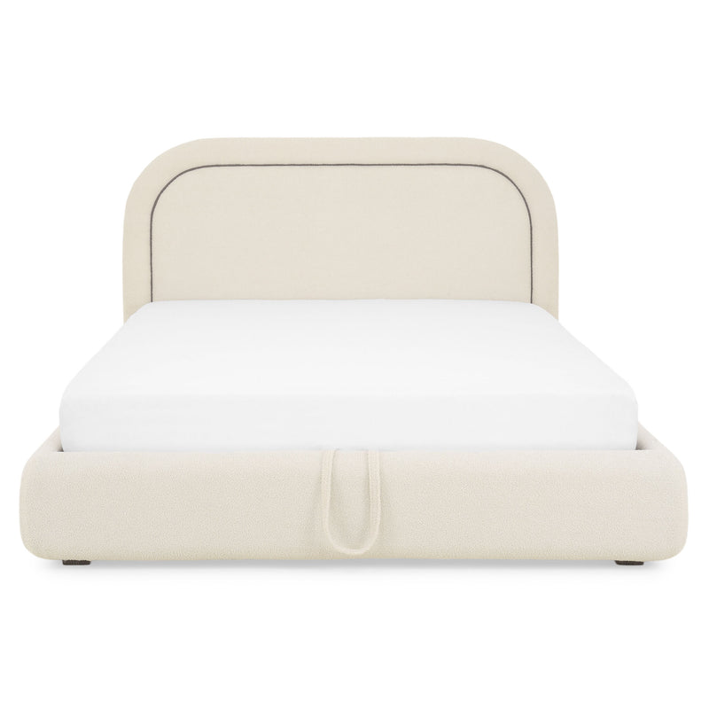 FRANCES Pat tapițat, 160x200cm, somieră rabatabilă și ladă depozitare incluse