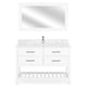 ALBYN Set mobilier baie, mască lavoar, lavoar, top, oglindă