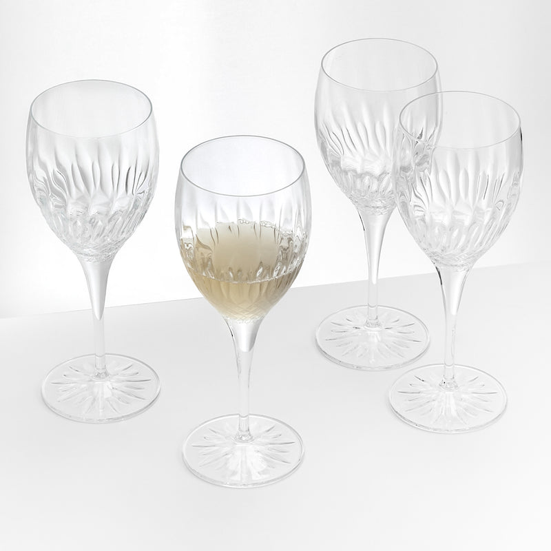 DIAMANTE Set 4 pahare vin alb, 380ml