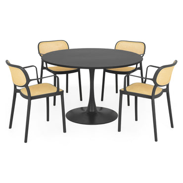 PLEZURO/ALIVIO Set mobilier terasă/grădină, 4 scaune și masă