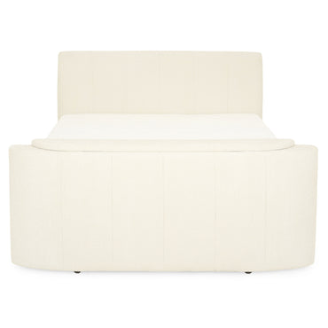 THANI Pat tapițat, 180x200cm, electric, boxspring, spațiu depozitare, saltea, spațiu TV incluse