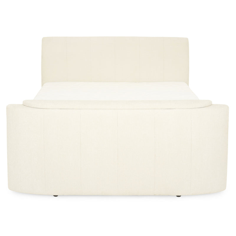 THANI Pat tapițat, 180x200cm, electric, boxspring, spațiu depozitare, saltea, spațiu TV incluse