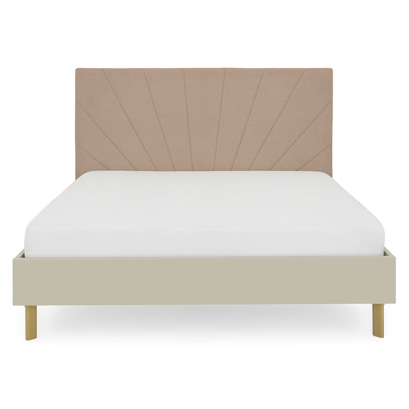 RING Pat cu tăblie tapițată 160x200cm, somieră inclusă