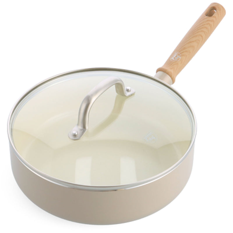 NORDIC Cratiță cu mâner și capac, aluminiu, D.24cm
