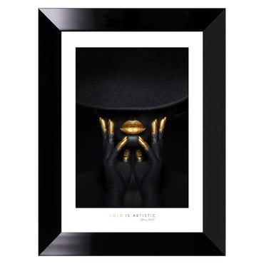 GOLDEN LIPS Tablou