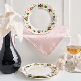 WONDERLAND Set 4 farfurii desert, porțelan, D.19cm