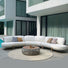 CIRCLE Set mobilier terasă/grăină, 2 canapele cu 1 braț, 1 canapea fără brațe, măsuță