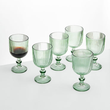 LINES Set 6 pahare vin, sticlă, 300ml