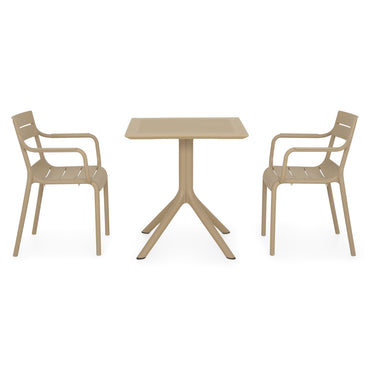 TIPPUS/CRUSOE Set mobilier terasă/grădină, masă și 2 scaune