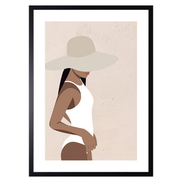 WOMAN IN WHITE Tablou