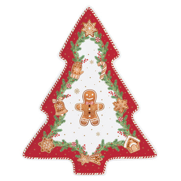 FANCY GINGERBREAD Platou, porțelan, L.20.5cm