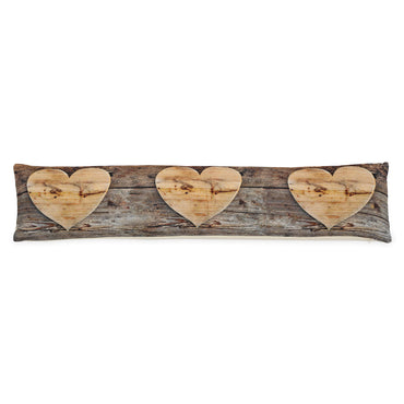 WOODEN HEARTS Pernă ușă, 20x90cm