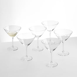 COLIBRI Set 6 pahare martini, 280ml