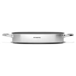 NEW ERA Tavă grill, inox, L.28cm