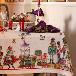 SCHIACCIANOCI Față de masă, 170x270cm