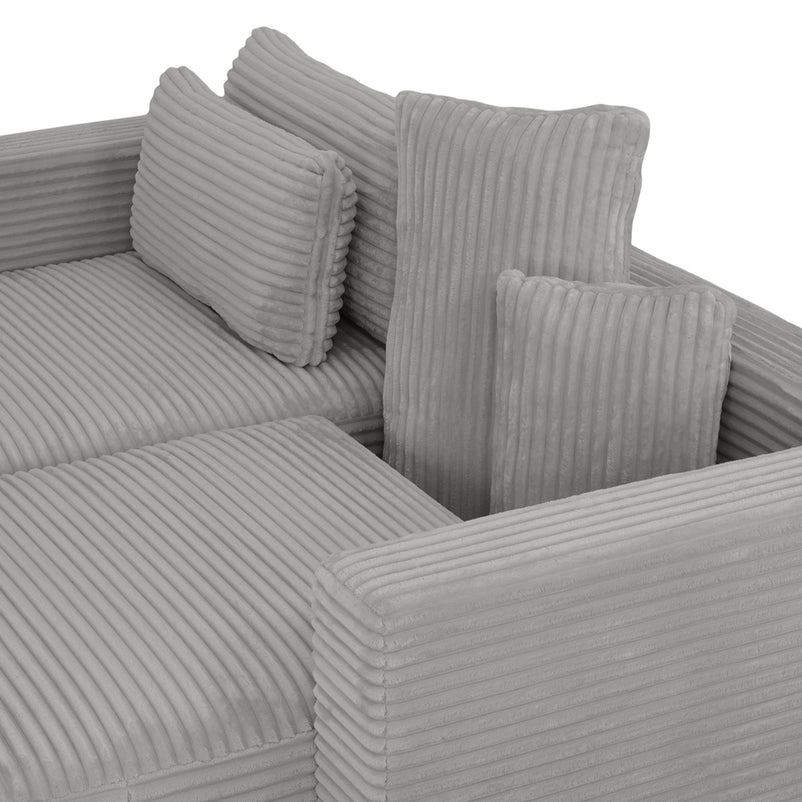 ERDING Colțar extensibil, șezlong stânga/dreapta, ladă depozitare inclusă, stofă