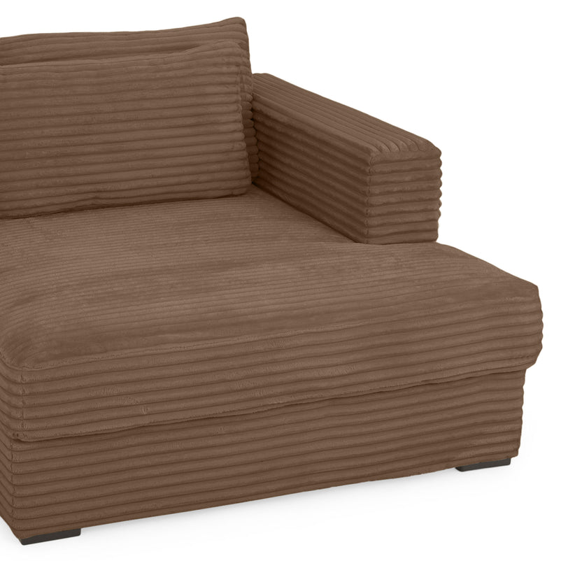 ERDING Colțar extensibil, șezlong stânga/dreapta, ladă depozitare inclusă, stofă