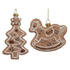 GINGERBREAD Set 2 decorațiuni brad